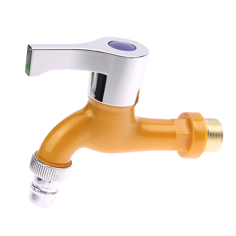 Garden Balcony Water Tap 1/2" Male Thread Washing Machine Faucet Wall Mount Plastic Water Hose Quick Connector