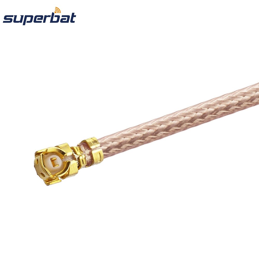 Superbat-Cable conector Coaxial MMCX macho de ángulo recto a U.FL/IPX hembra, RG178, 20cm, para componentes inalámbricos mini-pci