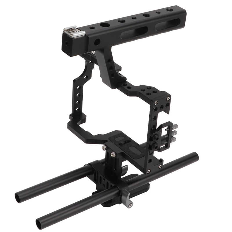 Camera Rig Cnc Comfortabele Poreuze Multifunctionele Aluminium Camera Kooi Met Top Handvat Voor GH4