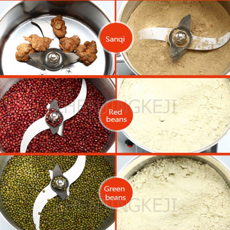 220V Wall Breaking Machine Stainless Steel Household Small Whole Grains Dry Grinding Seasoning Grinding And Crushing Equipment