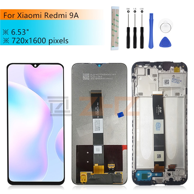 for Xiaomi Redmi 9A/ 9C lcd display Digitizer assembly With Frame for Redmi 9c display Replacement Repair Parts 6.53"
