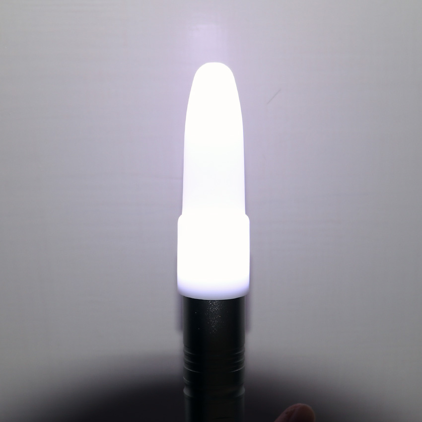1 pièce blanc/rouge couvercle de lampe diamètre intérieur Max 23.5mm diffuseur pour 18650 lampe torche