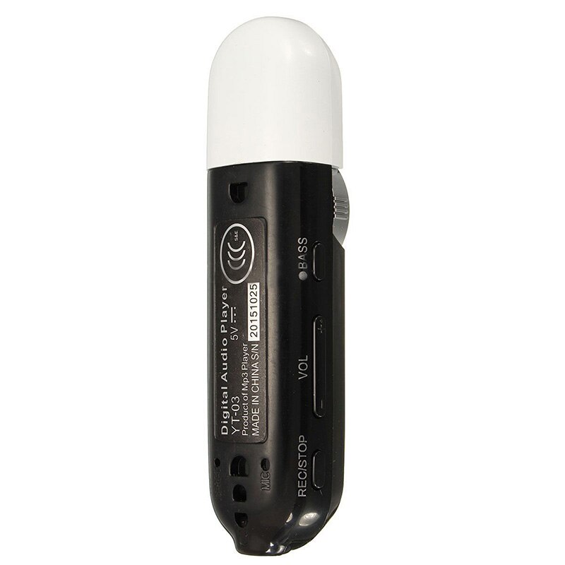 Draagbare USB Digitale Lcd-scherm Ondersteuning 16GB TF Card FM MP3 Speler