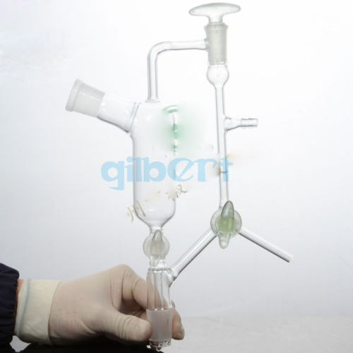 Flere hun x han led glas vakuum destillation modtager lab ware