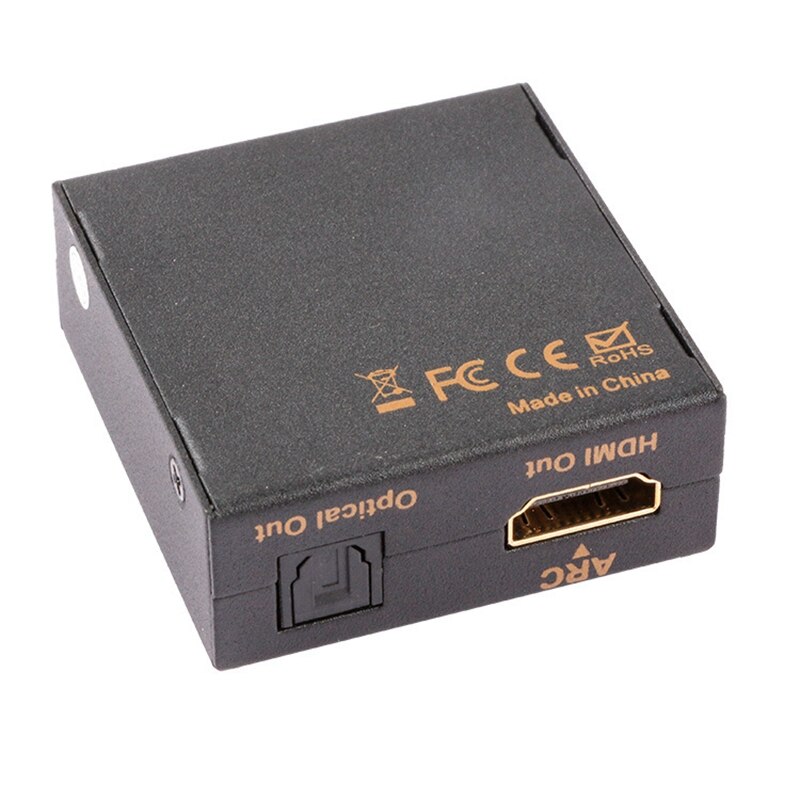Convertidor de adaptador Hdmi Arc a Hdmi y óptico o 4K 3D 1080P