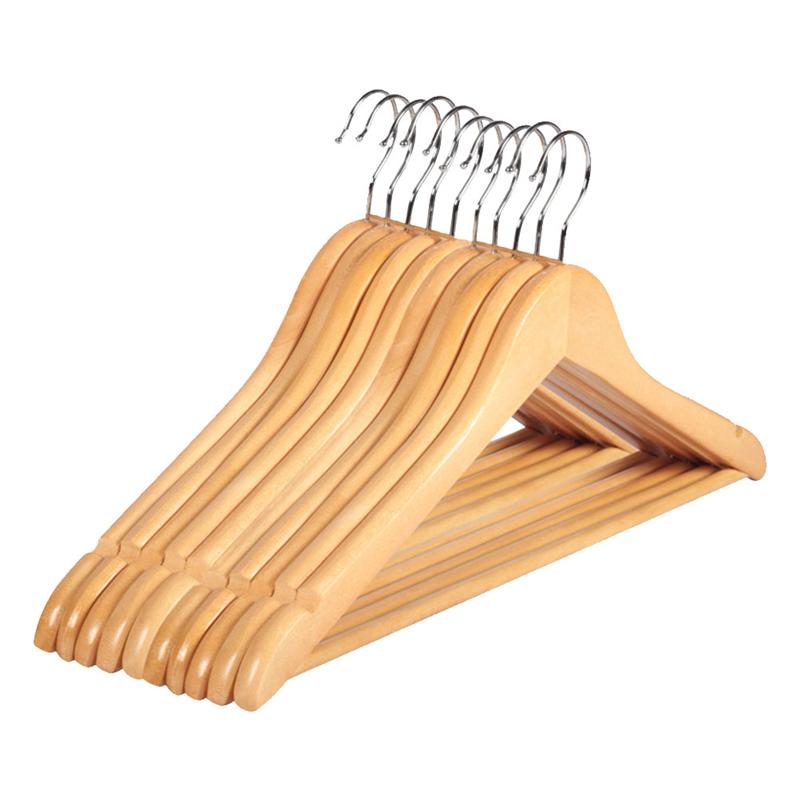 10 pezzi appendiabiti in legno massello appendini antiscivolo appendiabiti camicie appendiabiti stendino per appendiabiti in legno antiscivolo