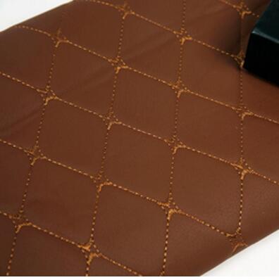 Alcantara pu læder / perforeret broderet plaid stof / bil interiør tag stof / plaid auto sæde pude svamp stof: 10