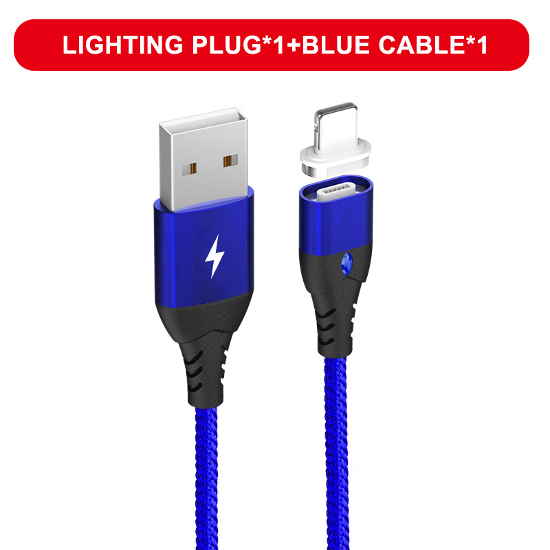 Oppselve Micro USB Charging Phone Android Data Cable Magnetic Fast Cable For iPhone Xiaomi Huawei Mobile Magnet Charger Wire 3A: black / 1m
