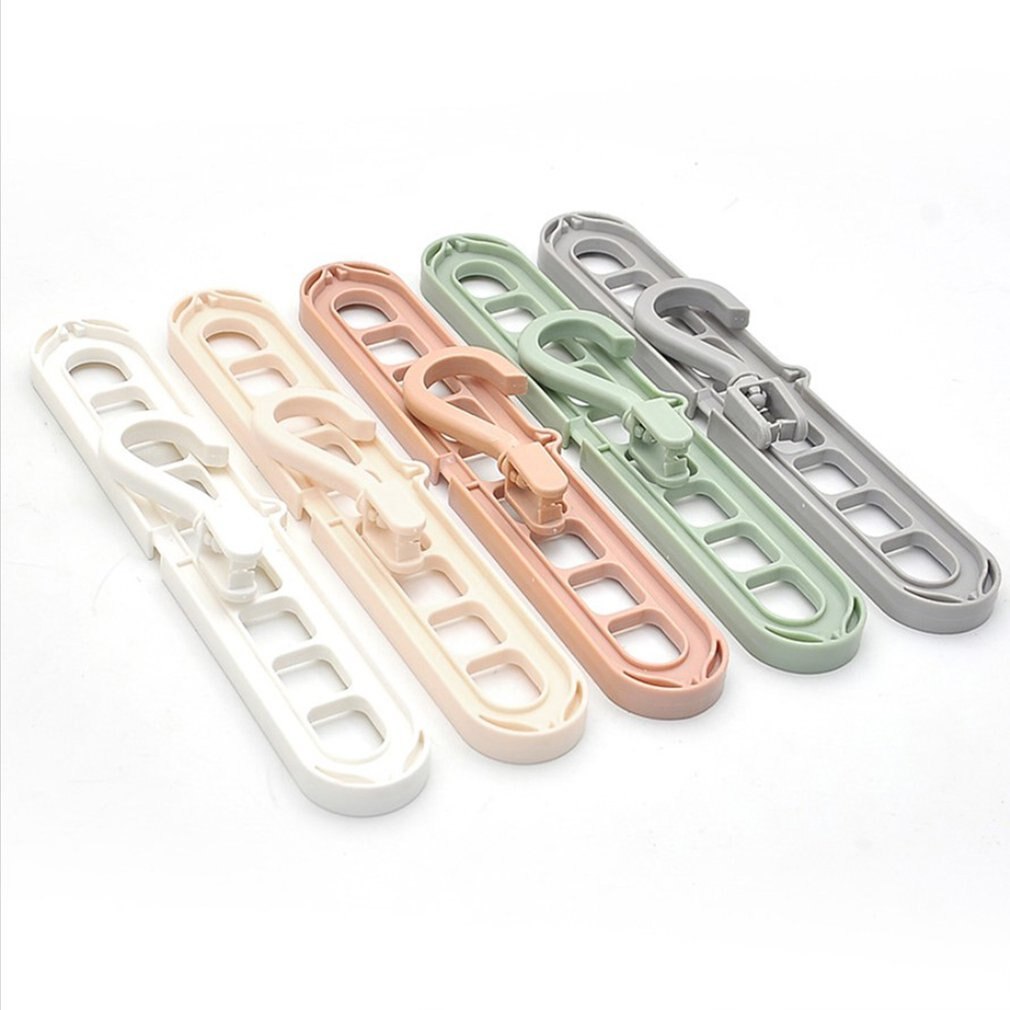 Rotating Nine-Hole Hanger Multi-Function Multi-Layer Folding Magic Hanger Wardrobe Storage Plastic Rack