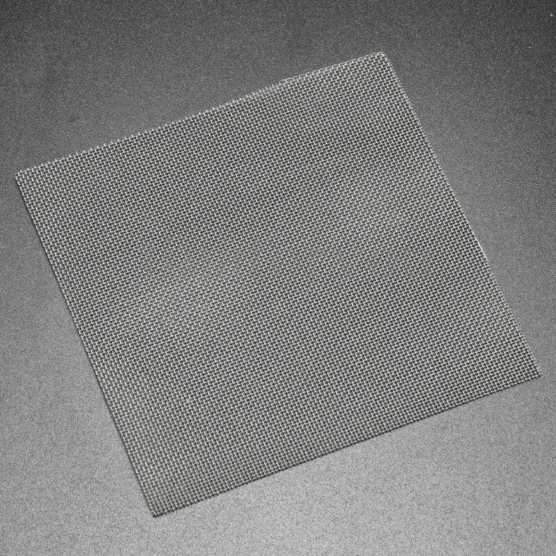 1 stykke  av 10 x 10cm 30 mesh maskefilter i mesh i rustfritt stål, metall foran, reparasjon av fastmasket filter, vevd sileskilt