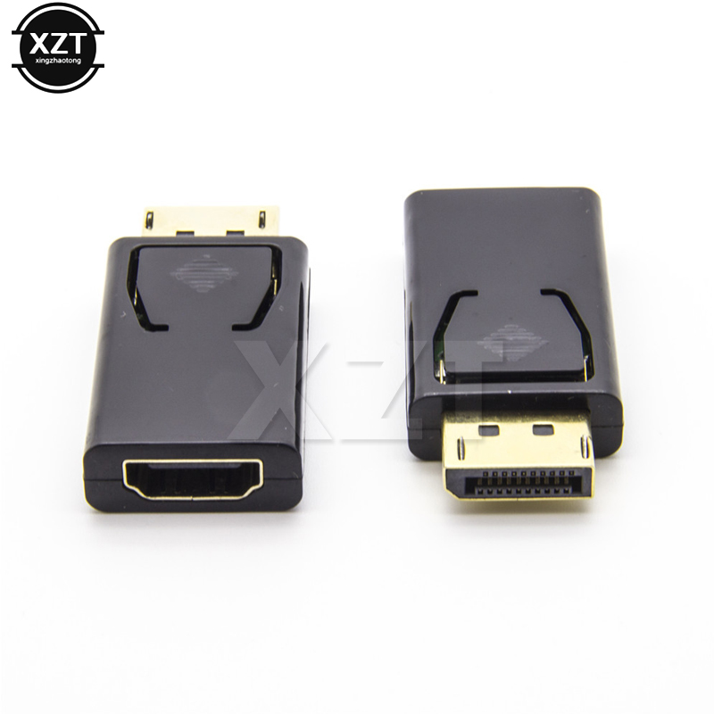 Displayport para hdmi-adaptador macho dp para fêmea hdmi-compatível cabo conversor de áudio de vídeo para hd tv pc projetor