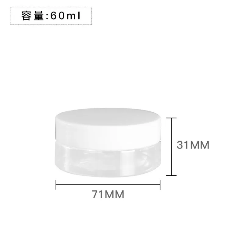 Doorzichtige PET-plastic potten 150 ml 200 ml 250 ml Transparant leeg cosmetisch masker Crèmewasverpakkingscontainers Potten met deksels: Licht Groen