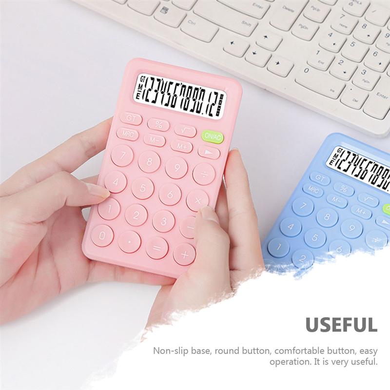 Basic Calculator Portable 8-Digit Calculator for Students Mini Calculator Office Supply