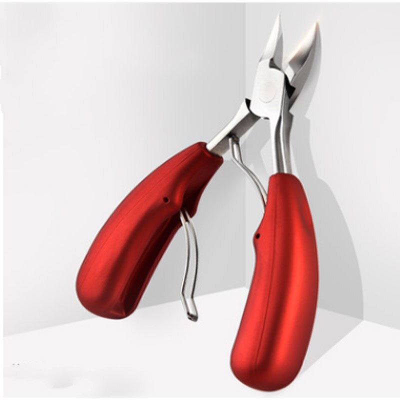1 pcs Double Spring Nail Scissors Sharp Curved Paronychia Remover Fingernail &amp;Toenail Dead Skin Trimming Nail Clipper Nipper