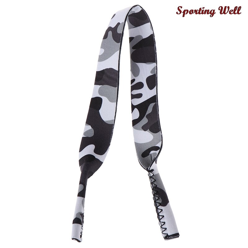 de camuflaje cordón para gafas, cordón para cuello, correa de gafas, deportes, gafas, correa para gafas: Grey