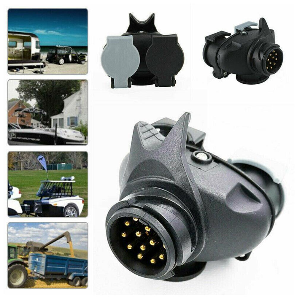 13 Pin Plug To 12N / 12S 7 Pin Sockets Caravan Towing Trailer Trailer Adapter Wiring Conversion 12V Connector Connector Soc W1T3