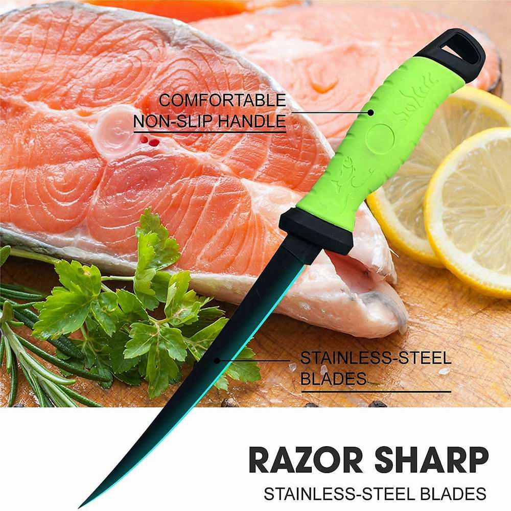 Stainless steel kitchen knife, fishing knife, fillet knife, boning knife, meat cleaver, butcher knife, fruit cutter, fish cutter