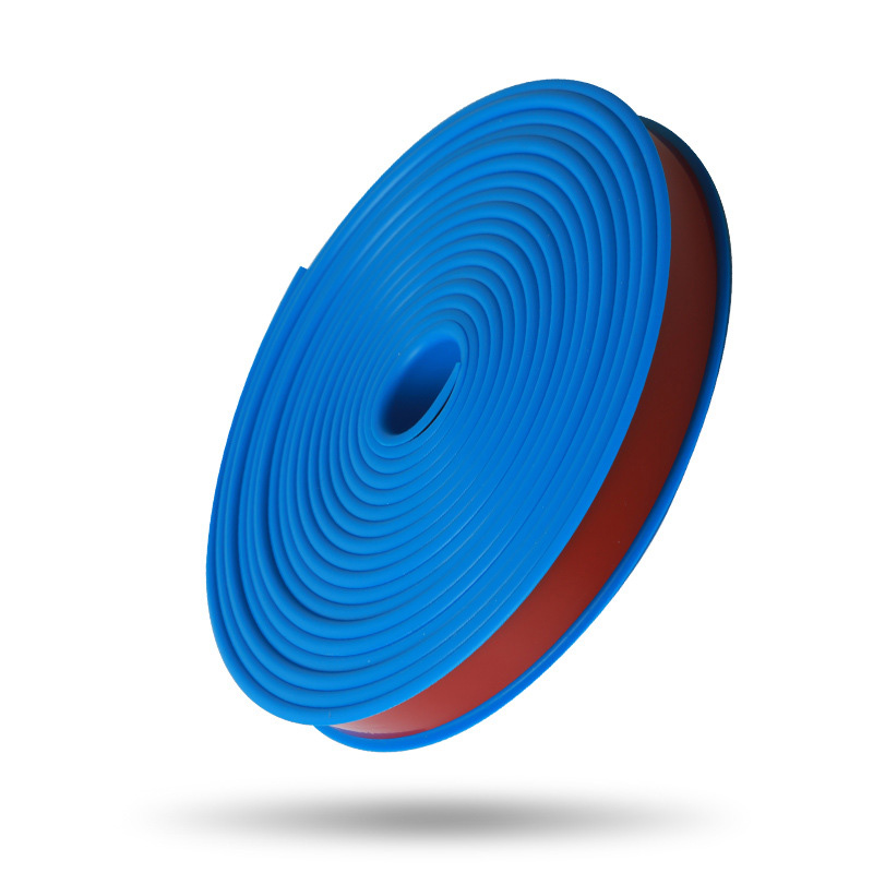 Bande de chant auto-adhésive de 1 mètre, panneau de meubles, armoire, Table, chaise, couvercle de protection, bande d'étanchéité en caoutchouc de Silicone en forme de U: 14mm / COFFEE