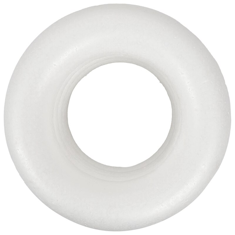 Craftmill Half Rounded foam Rings / Wreaths 25cm - Box of (5): Default Title