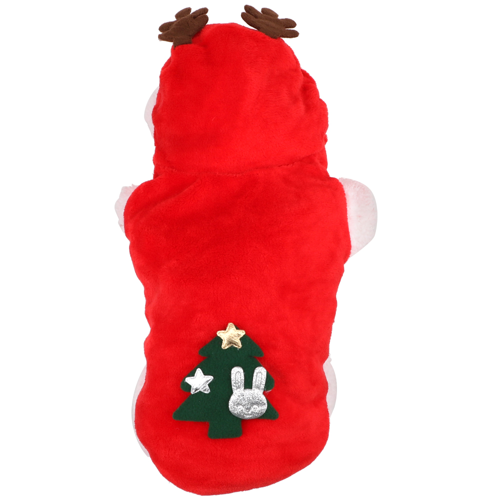 Hilife Kitten Puppy Outfit Hoodie Leuke Cartoon Kleding Warme Hond Kleren Kleine Honden Katten Santa Kostuum Kerst Hond Kleding