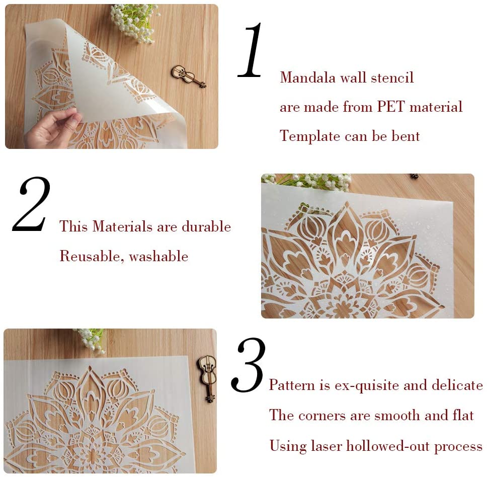 drawing Datura template DIY plastic wall painting spray painting template PET hollow painting template customization