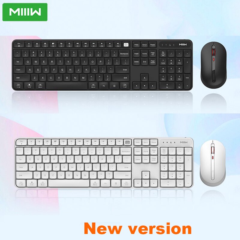 Youpin MIIIW-teclado inalámbrico con ratón, 104 teclas, 2,4 GHz, Compatible con múltiples sistemas, Windows