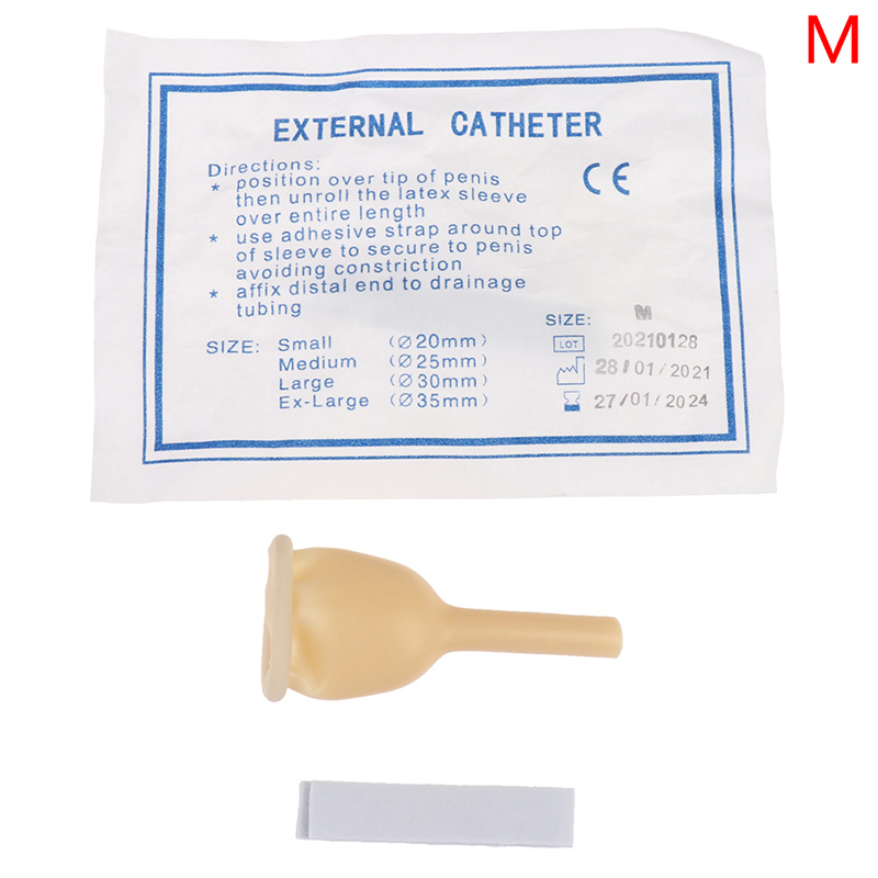 Cathéter externe médical stérilisé pour homme, 1 pièce, collecteur d'urine en latex: GRIS