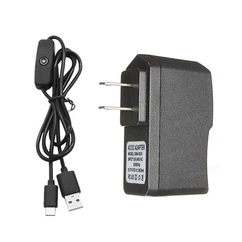 5V 3A 3000mA Voeding Adapter Usb Type-C Lader Kabel Voor Raspberry Pi 4 4B 24BB: US