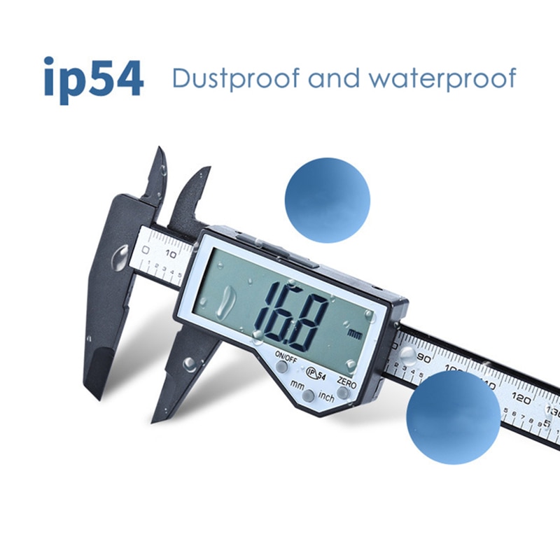 Ip54 Waterproof Digital Vernier Caliper With Lcd Screen Display Inch/millimeter Conversion Vernier Calipe