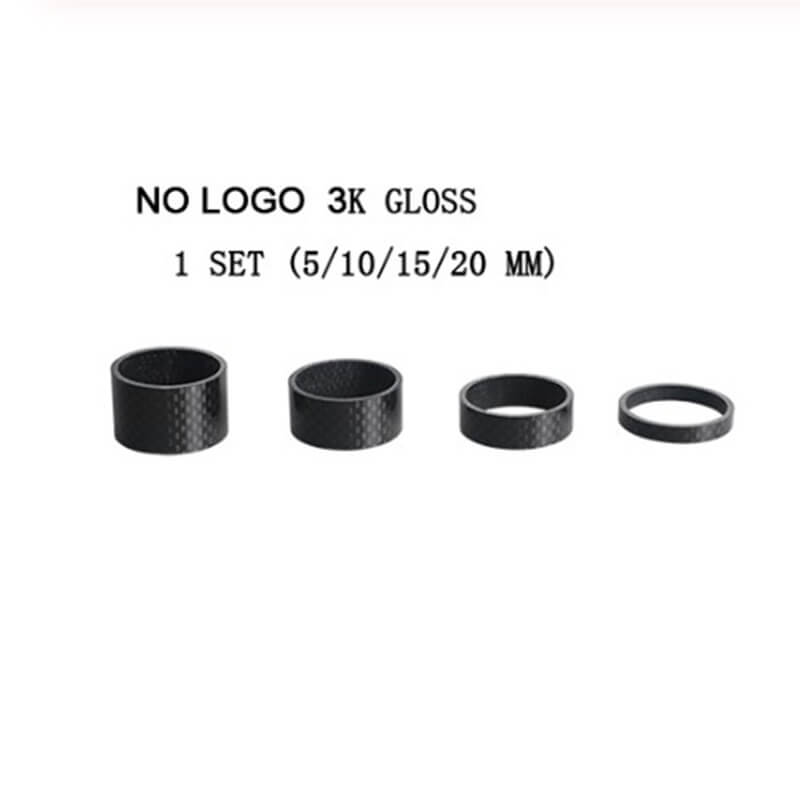 3K Road MTB E-Bike Radfahren Carbon Headset Spacer 1-1/8 "in 5mm/10mm/15mm/20mm Fahrrad Gabel Headsets Radfahren: Gloss
