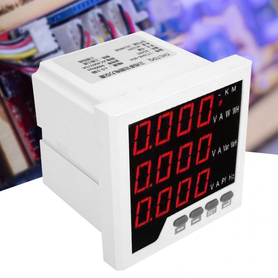 96-UIF Multi-Funktion Meter 3 Phase Digital Anzeige Volt Ampere Frequenz Messung Meter Voltmeter Amperemeter