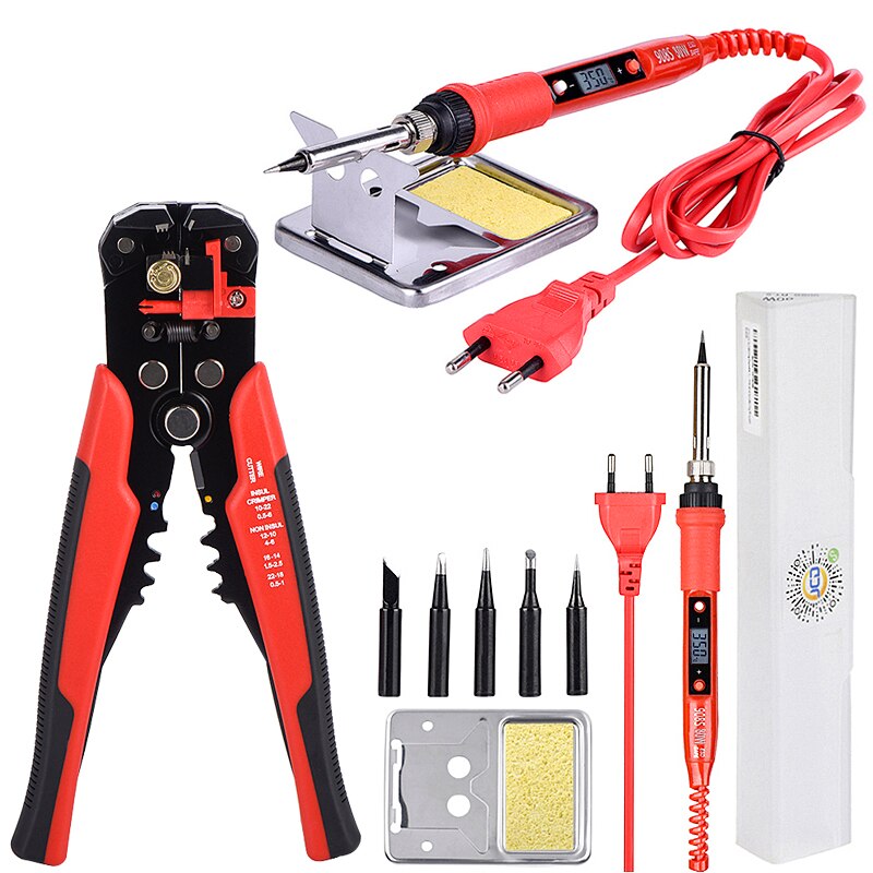 Jcd draadkabelknipper tang multifunctionele striptang elektronica automatische krimptang terminal 0.2-6 mm 2 handgereedschappen: 220v / Oranje