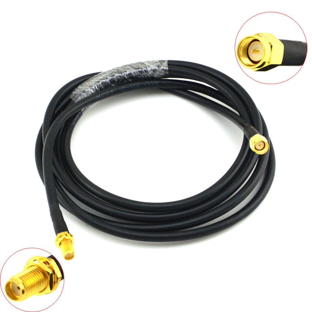 6.6ft SMA Cable Man SMA Vrouwelijke Antenne Extension Connector RG58 2 M