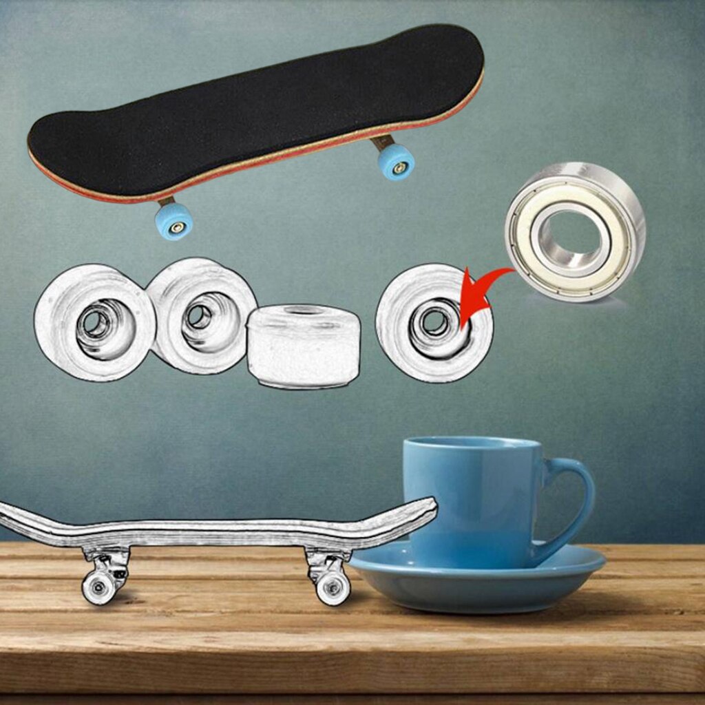 Finger Skateboard Mini Fingerboard Party Favor Fingerboards W/ Storage Box