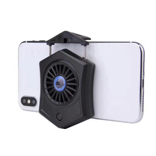 P9 Mobile Phone Universal Radiator Portable Rechargeable Game Fan Cooling Radiator: Black