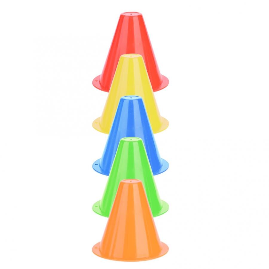 Brand 10Pcs/Lot Sport Football Soccer Rugby Training Cone Cylinder Outdoor Football Training Obstacles For Roller Skating