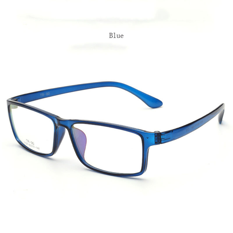 HDCRAFTER Große 160mm Übergroße Lesebrille TR90 Männlichen Brillen Rahmen Männer Rezept Myopie Brillen Rahmen Ultraleicht: Blau