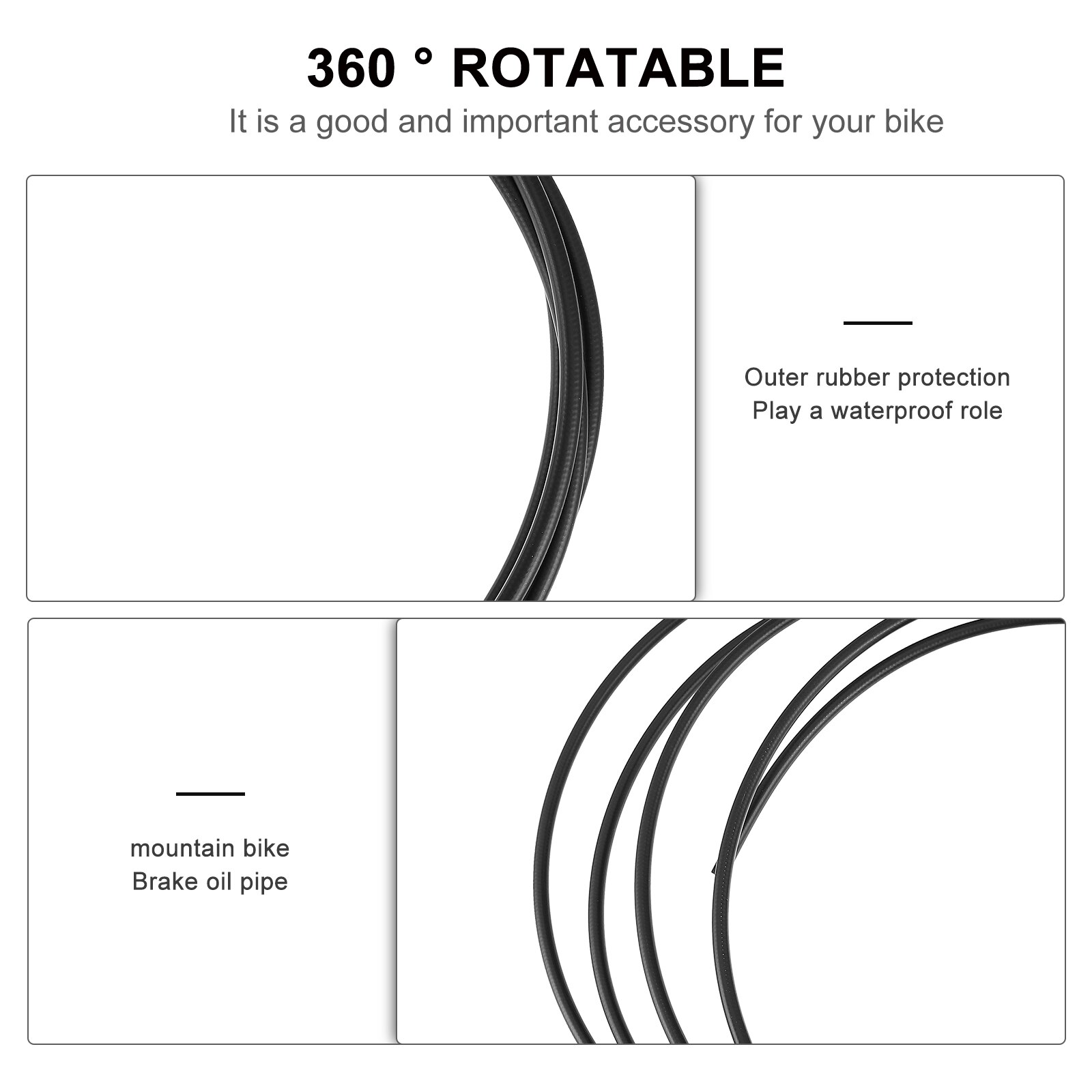 1Pc Mountain Bike Brake Tubing Useful Cycling Hydraulic Disc Brake Oil Pipe