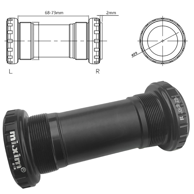Mi.Xim Mountain Bike Bottom Bracket Thread Bottom Bracket Threaded MTB Bottom Bracket For Bike Mountain Bike Accessories