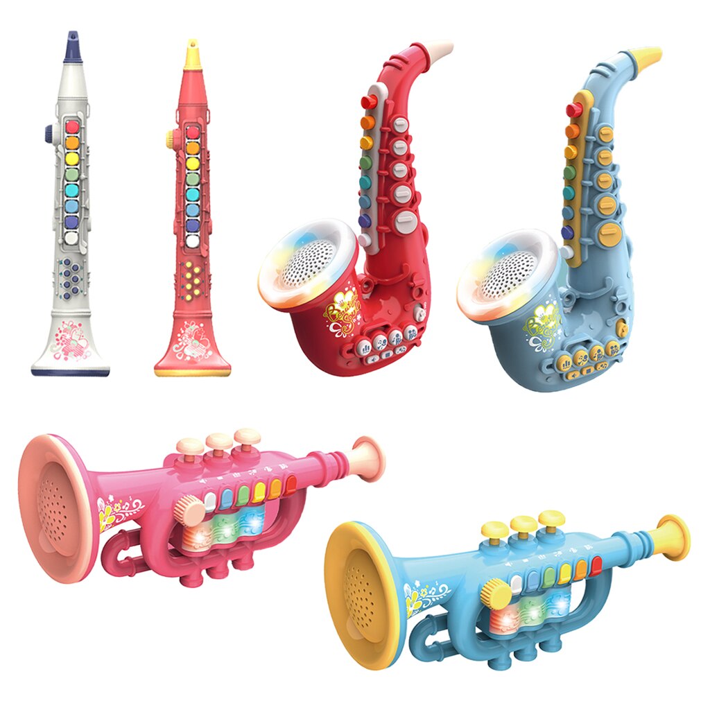 Trompette, Saxophone et clarinette pour enfants, Mini Instrument pour l&#39;apprentissage précoce des bébés