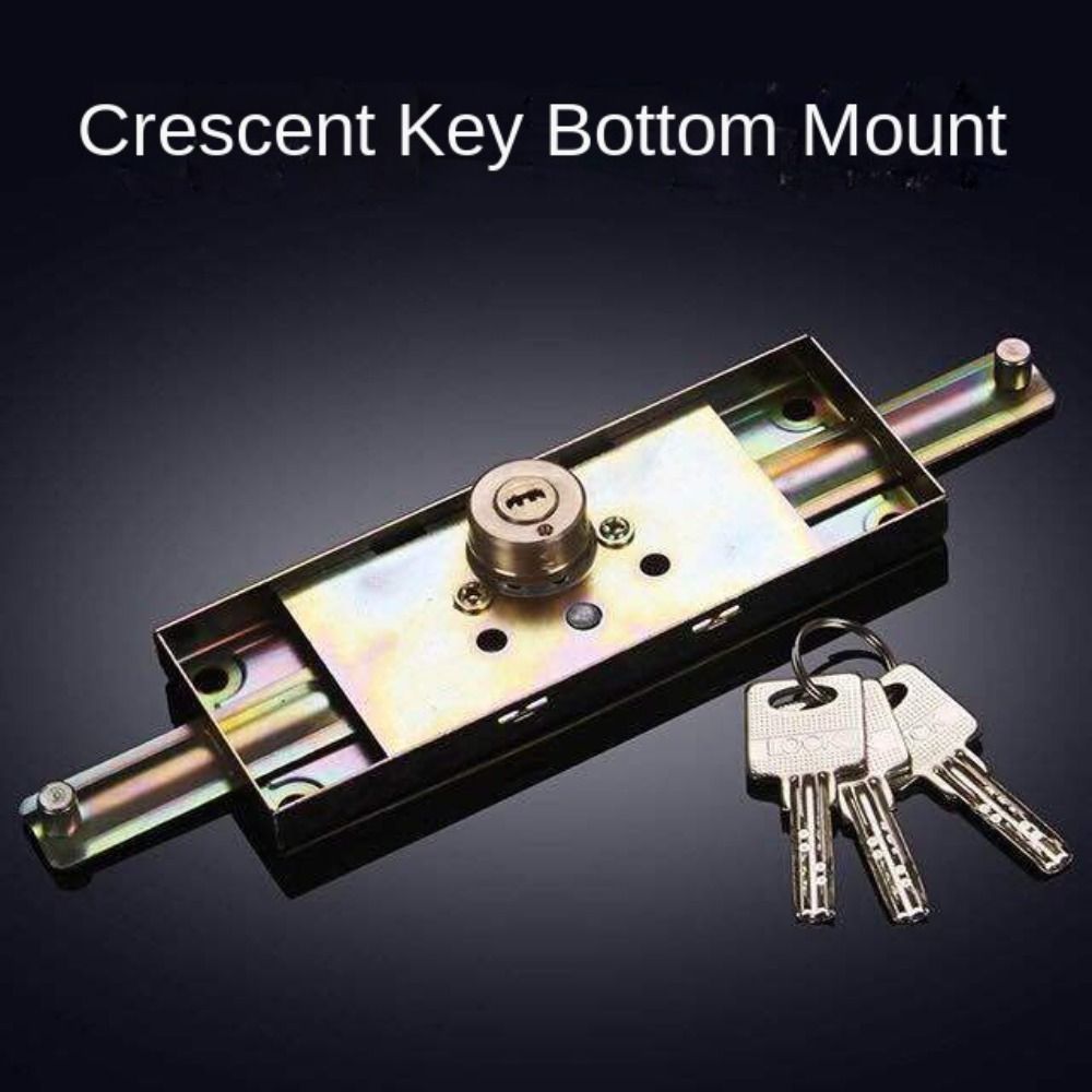 Alloy Roller Shutter Door Lock Middle Bottom with Key Roll Gate Lock Thicken Hardware Anti-theft Locks Garage: Red