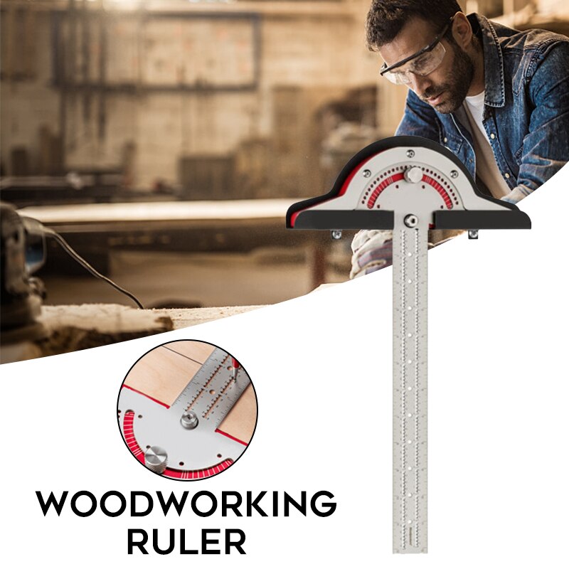 Woodworkers Edge Ruler Roof Measuring Angle Ruler Multi-function Tools for Carpentry Woodworking PR