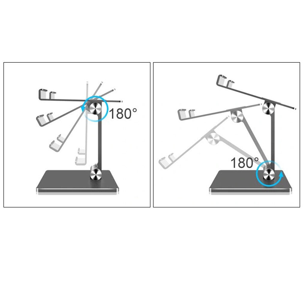 Aluminium Tablet Stand Verstelbare Standaard Grote Tablet Opvouwbare Houder Dock Voor Ipadpro 12.9 11 10.2 Air Mini Samsung Xiaomi Huawei