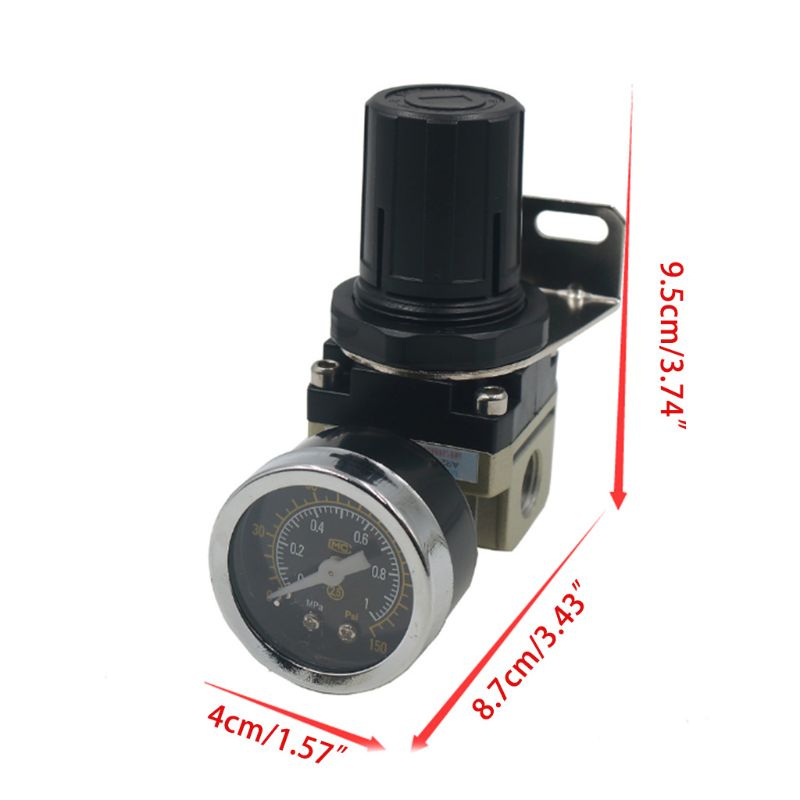 AR2000-02 Air Pressure Regulator for Air Compressor System Gauge Pneumatic Valve A5YD