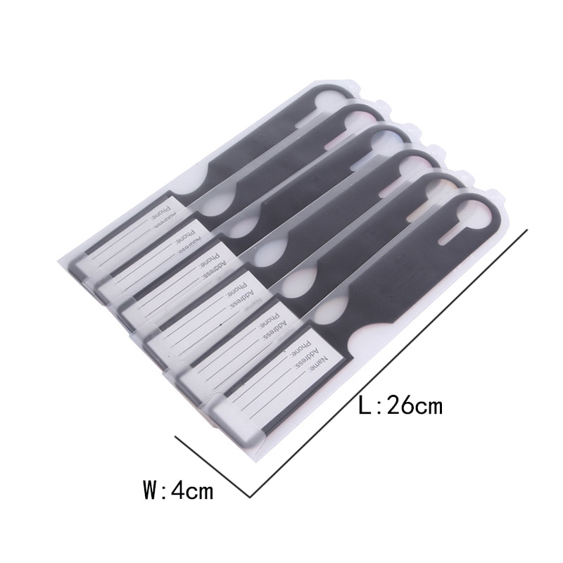 Vliegtuig pvc reisbagagehoes id naam adres identificatielabels riemen koffer bagage instaplabel reisaccessoires