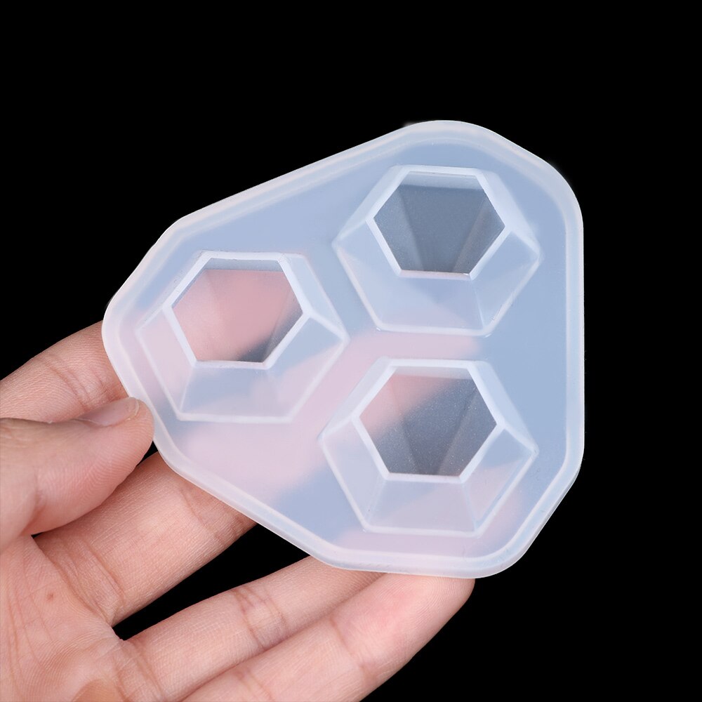 Moules à gâteaux créatifs, outils de décoration 3 en 1, moule en Silicone cristal en forme de diamant, outils pour fabriquer soi-même des bijoux faits à la main