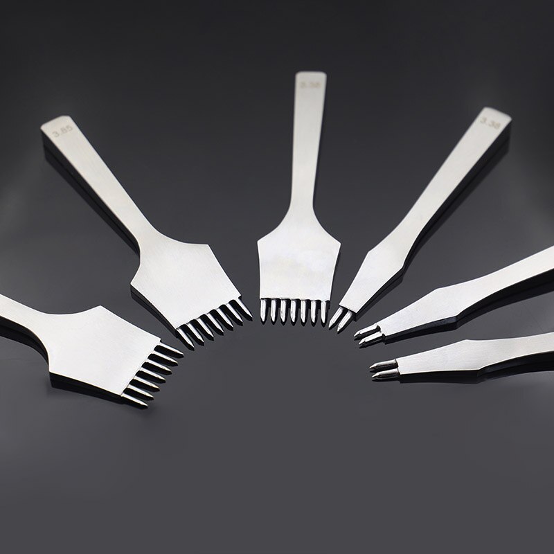 Leather Die-steel Chisel French Style Pricking Sharp Leather Punching Tool Polish-3.0/3.38/3.85mm Stitching Tool