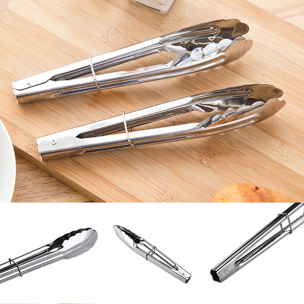 Easy Clean Home Handheld BBQ Restaurant Portable Stainless Steel Kitchen Tool Cooking Ergonomic Food Clamp