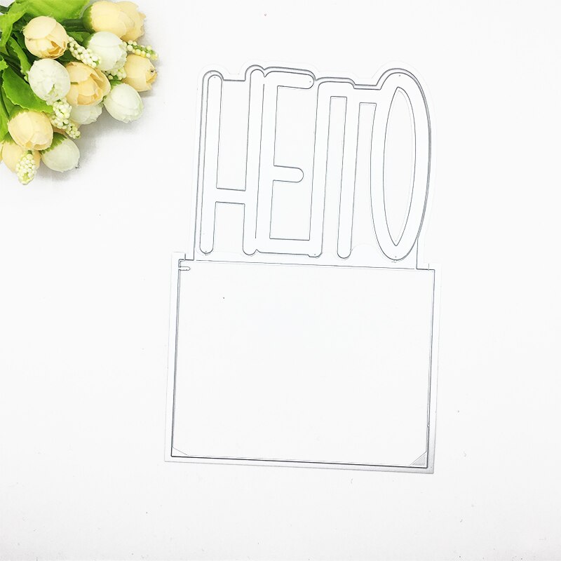Julyarts Hello Metalen Woord Stansen Voor Scrapbooking Diy Bruiloft Kaart Stansen Album Papier Card Maken sterft