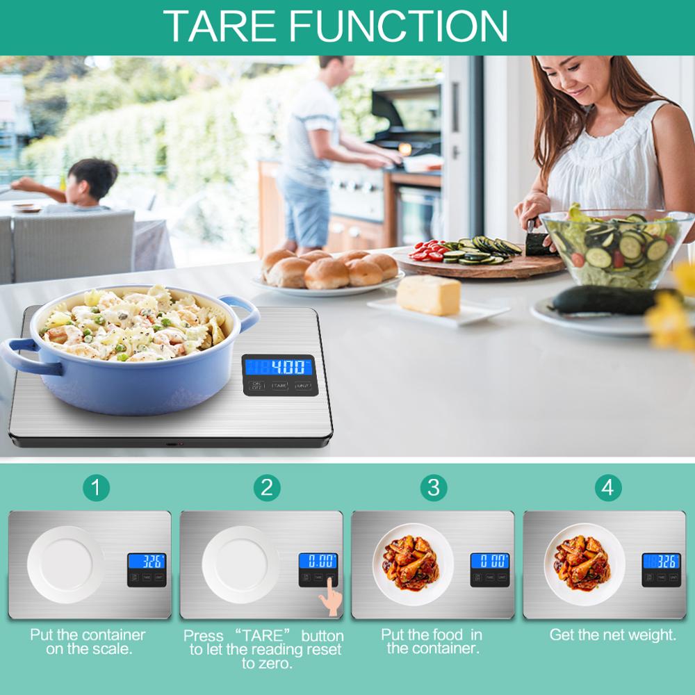 15kg Digital Kitchen Scale LCD Display Electronic Food Scale for Cooking Baking Weighing Scales